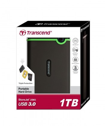 Transcend J25M3 1TB USB 3.0 Portable Hard Disk